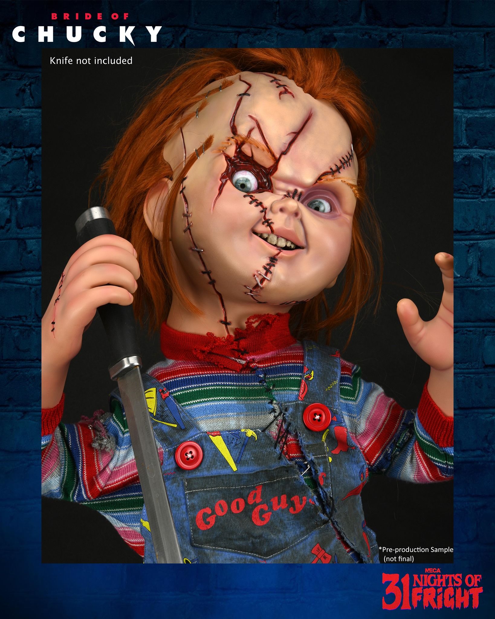 Imagem relacionada a Neca anuncia Chucky de 'Noiva de Chucky' em tamanho real