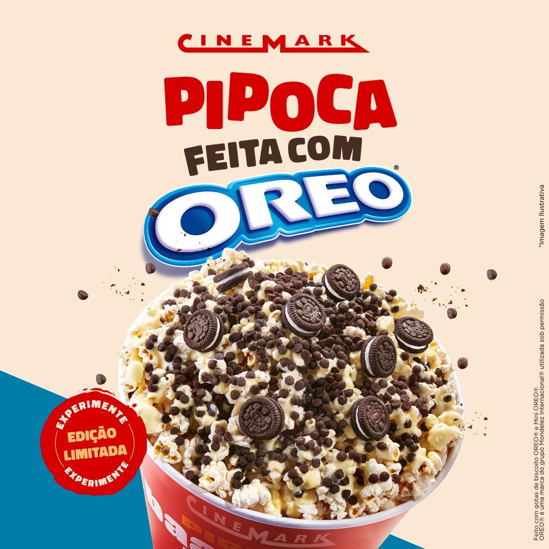 Imagem relacionada a Cinemark lança pipoca feita com Oreo