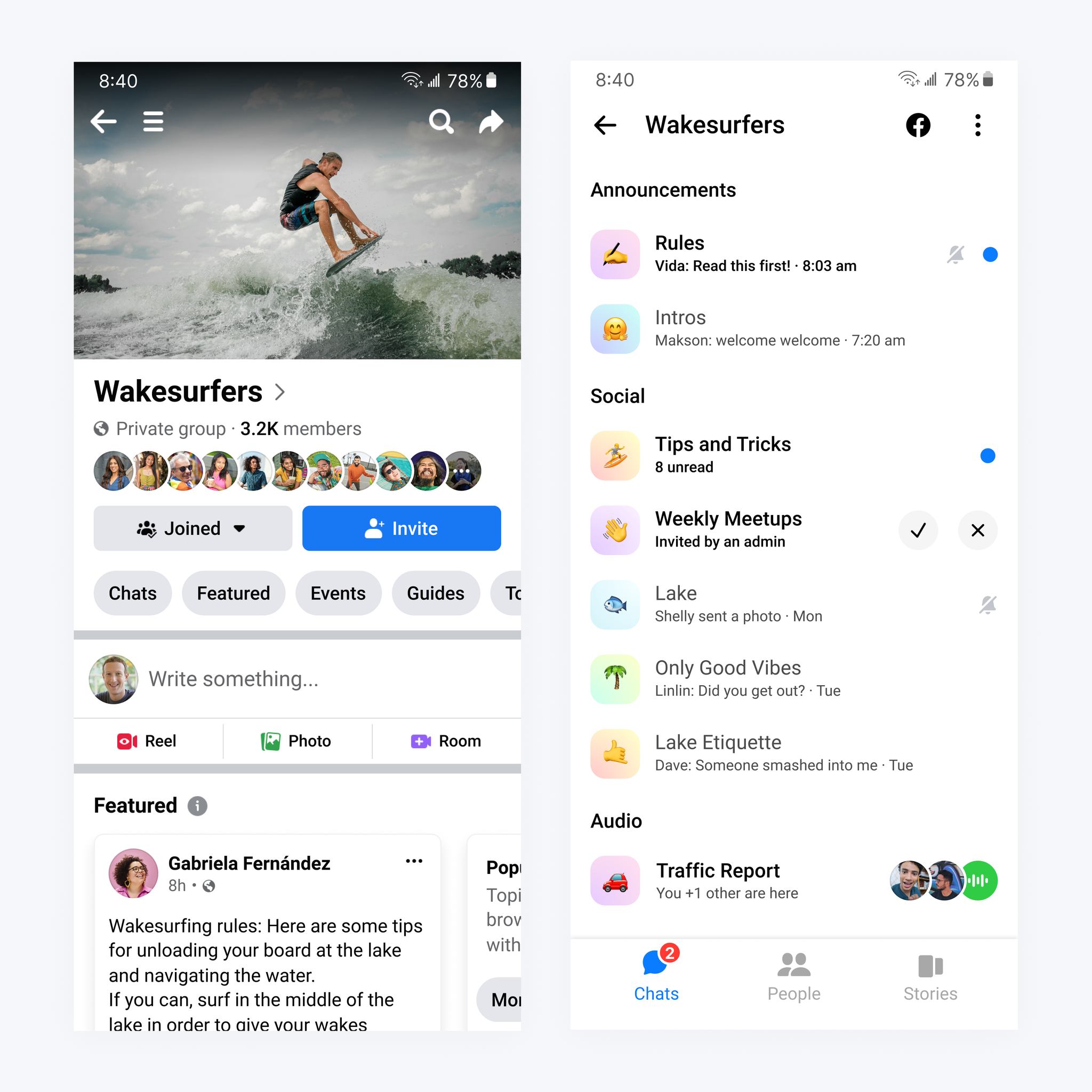 Imagem relacionada a Facebook está desenvolvendo Community Chats