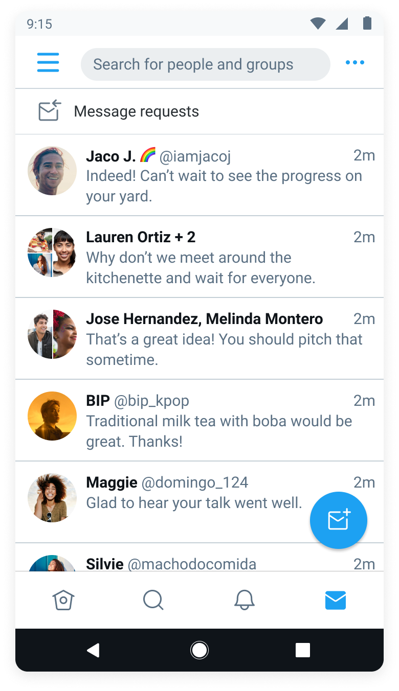 Imagem relacionada a Twitter para Android ganha novo layout para DMs no Brasil