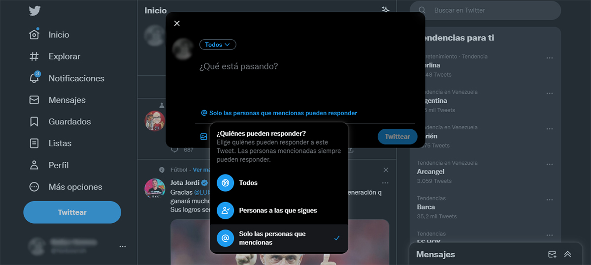 Imagem relacionada a Como impedir que alguém responda aos seus tweets