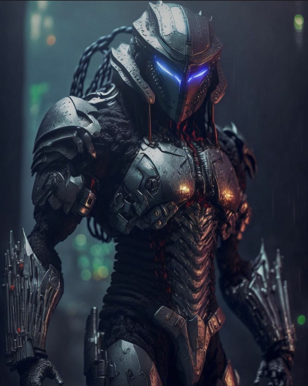 Imagem relacionada a Artista recria Predador com design mais tecnológico