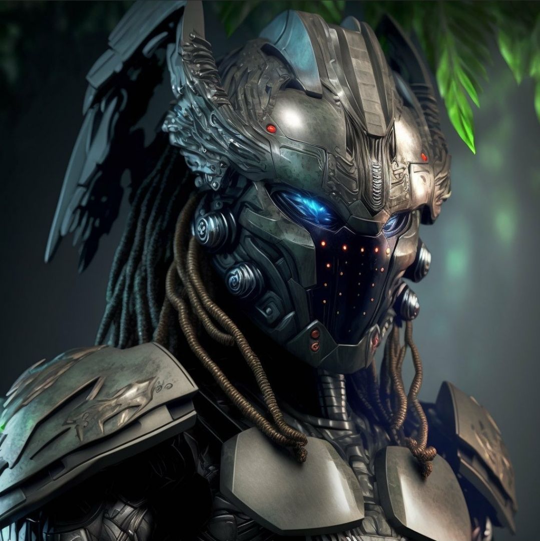 Imagem relacionada a Artista recria Predador com design mais tecnológico