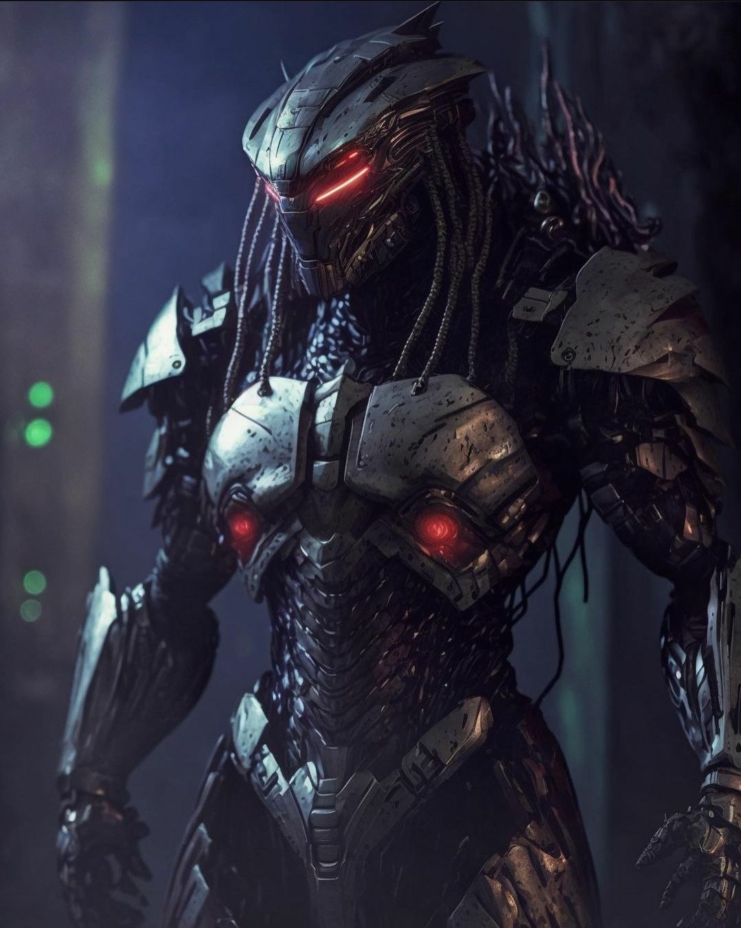 Imagem relacionada a Artista recria Predador com design mais tecnológico