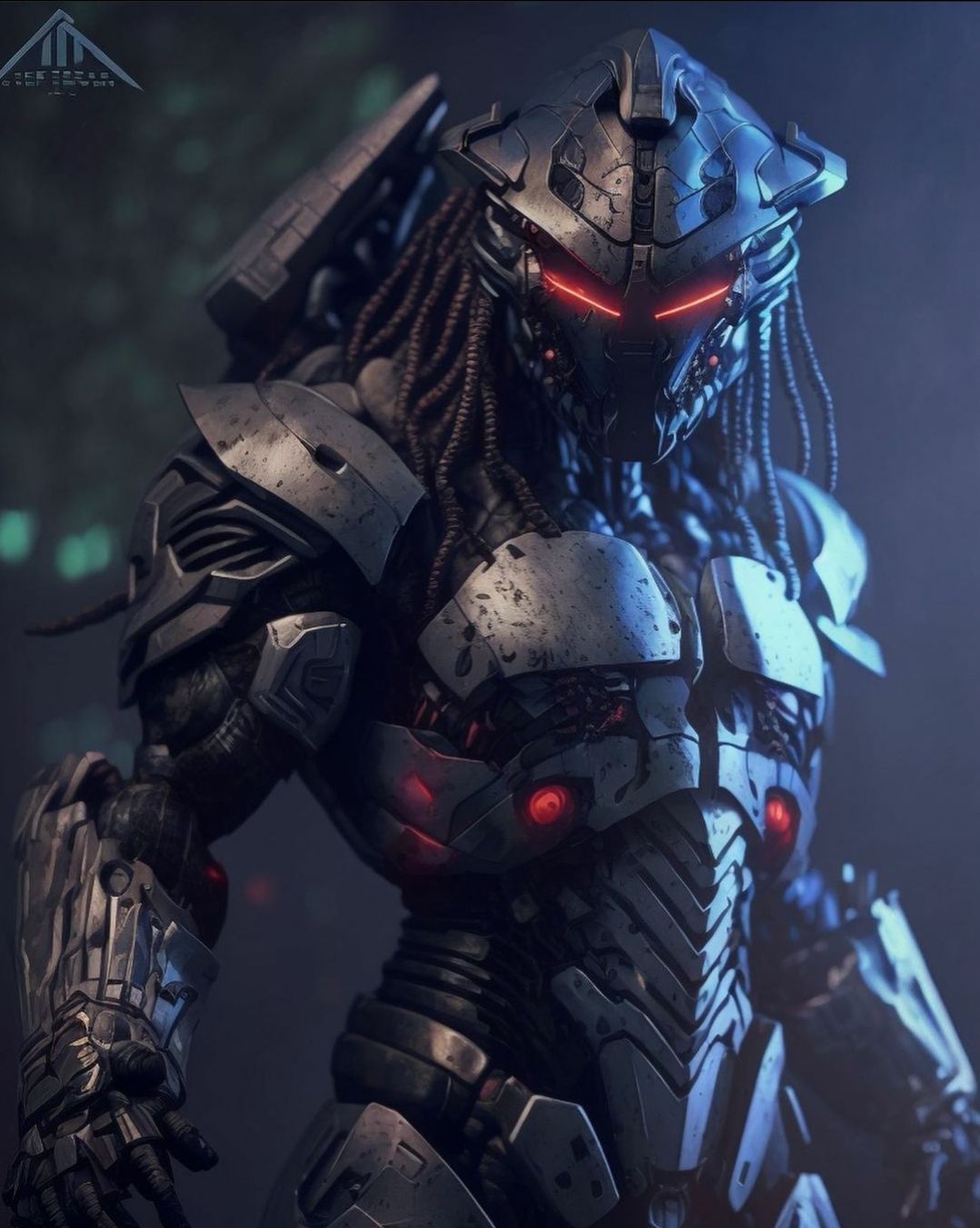 Imagem relacionada a Artista recria Predador com design mais tecnológico