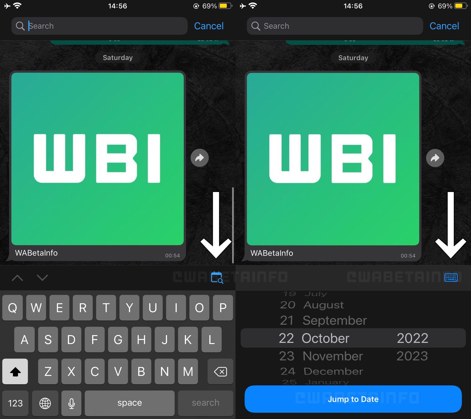 Imagem relacionada a WhatsApp permitirá filtrar mensagens por datas