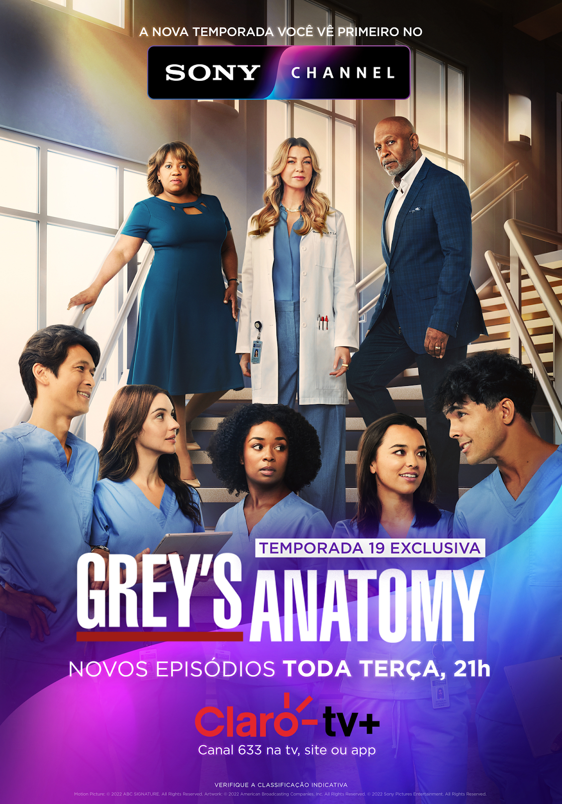 Imagem relacionada a Claro abre sinal do Sony Channel para a estreia da 19ª temporada de Grey’s Anatomy