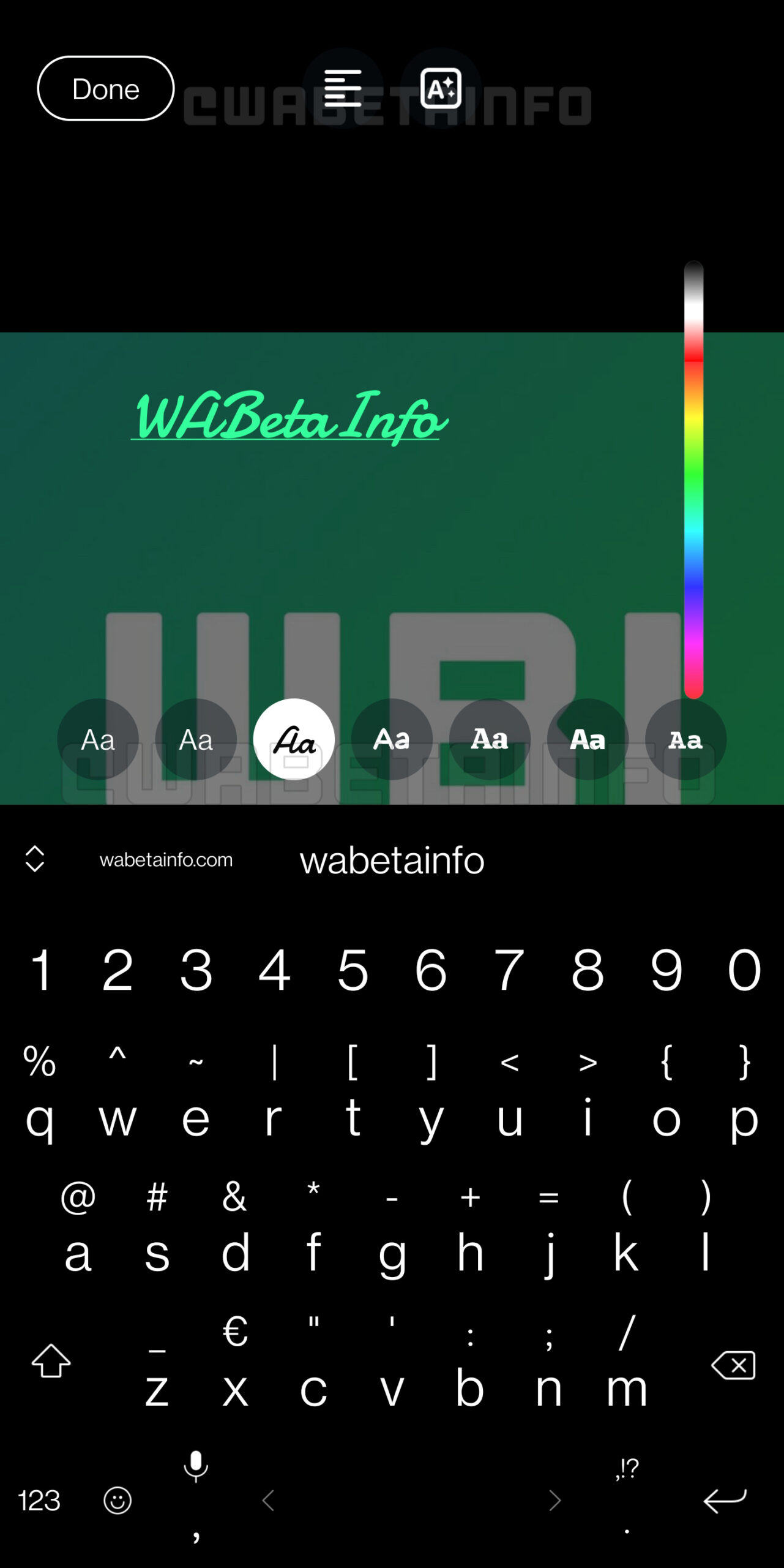 Imagem relacionada a Novo editor de texto do WhatsApp é semelhante do Instagram
