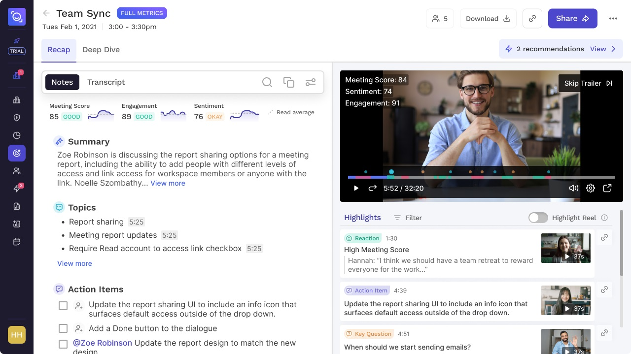 Imagem relacionada a Startup de Seattle lança ferramenta que utiliza IA para criar destaques em reuniões