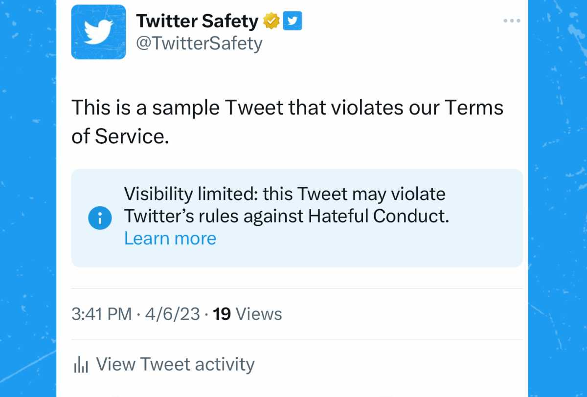 Imagem relacionada a Twitter anuncia rotulagem pública de tweets com alcance limitado