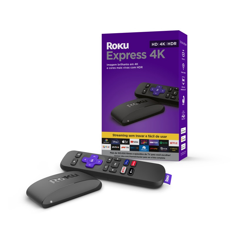 Imagem relacionada a Roku Express 4K: a nova opção para streaming de alta qualidade chega ao Brasil