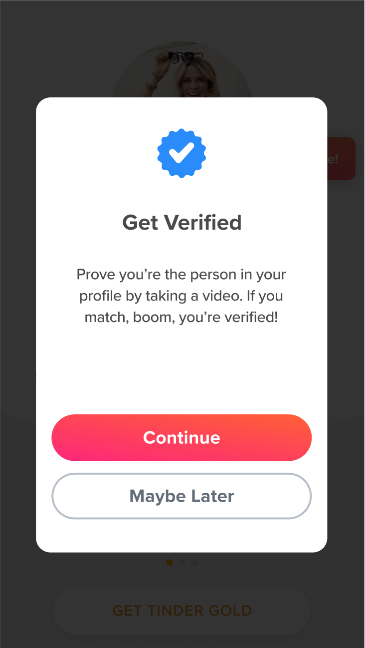 Imagem relacionada a Tinder anuncia nova função de verificação de vídeo para combater perfis falsos e golpistas