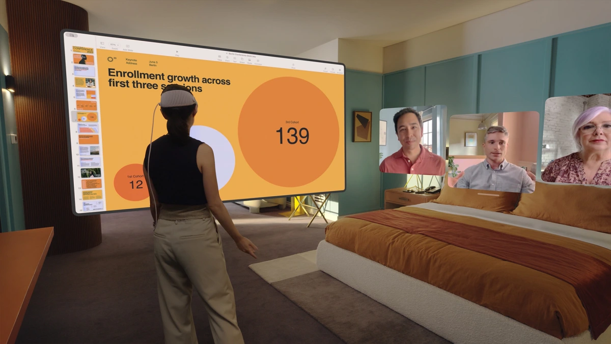 Imagem relacionada a Apple apresenta Vision Pro, seu novo headset de realidade aumentada, na WWDC 2023