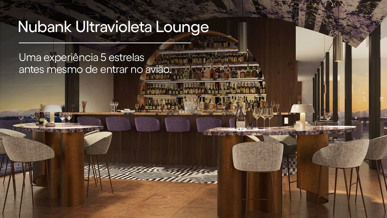 Conheça o Nubank Ultravioleta Lounge | Vídeo Tour