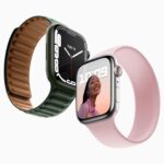 Imagem relacionada a Apple Watch Série 7 com tela resistente à poeira e rachadura