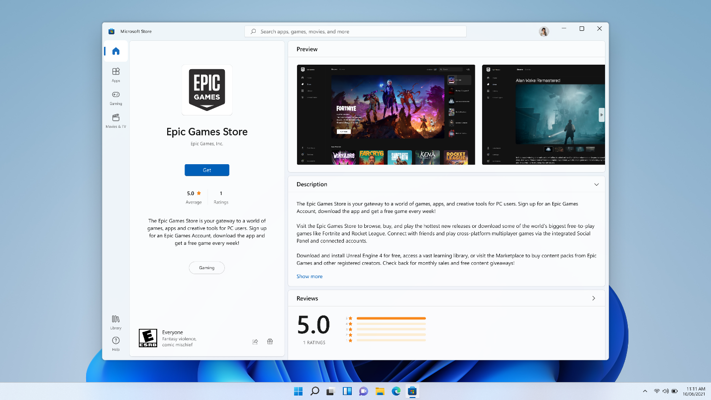 Imagem relacionada a Microsoft Store ganhará loja de apps da Amazon, Epic Games e outros