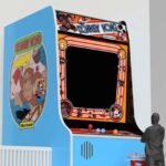 Imagem relacionada a Museu em Nova York revela gabinete de arcade gigante do Donkey Kong