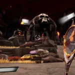 Imagem relacionada a Hell of a Racket: jogo gratuito propõe que demônios competem no inferno para decidir o melhor esporte