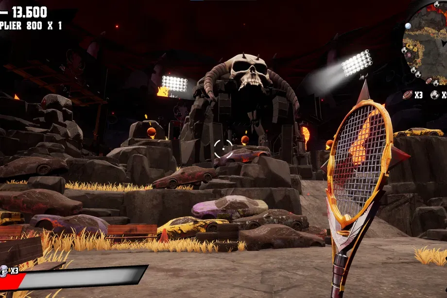 Imagem relacionada a Hell of a Racket: jogo gratuito propõe que demônios competem no inferno para decidir o melhor esporte