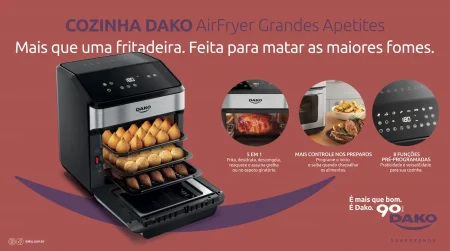 Imagem relacionada a Dako anuncia lançamento de novas air fryers