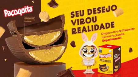 Imagem relacionada a Paçoquita surpreende com Ovo de Páscoa inédito e bombons recheados para 2025