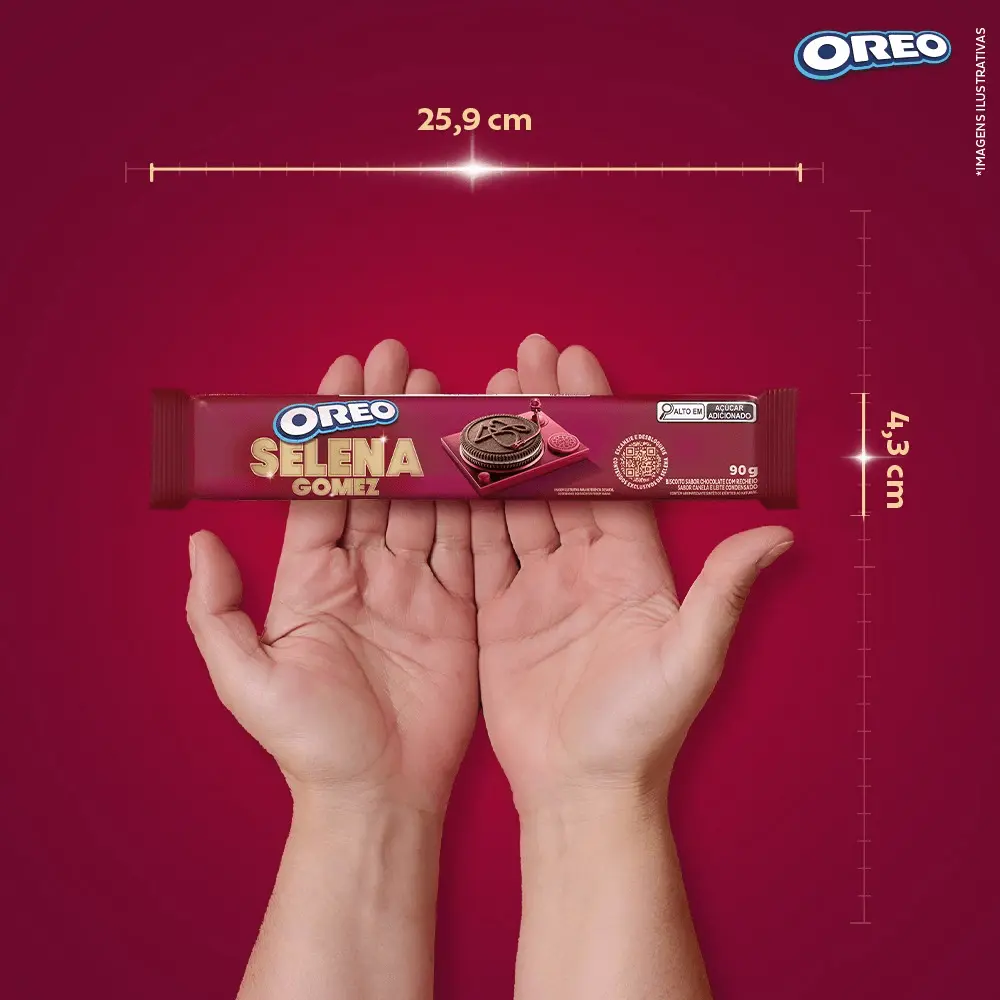 Imagem relacionada a Oreo e Selena Gomez lançam biscoito inédito com sabor de canela e leite condensado