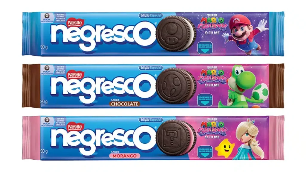Imagem relacionada a Nestlé aposta no universo de Mario Galaxy em nova linha de biscoitos colecionáveis